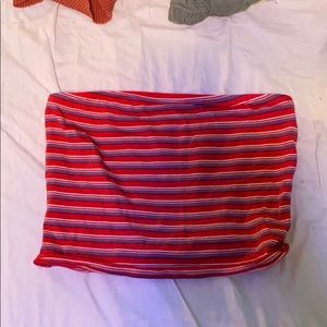 cute red tube top